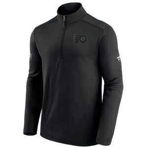 Philadelphia Flyers Fanatics Quarter-Zip Pullover – Men’s Size Small Black NWOT